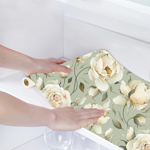 HAOKHOME Cabinet Liner Kitchen Drawer Liners Contact Paper 17.3in x 16.4ft