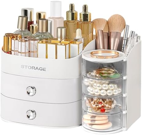 Makeup Organizer Countertop with Drawers, Make up Organizers for Vanity