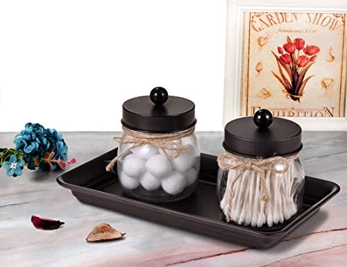 SheeChung Metal Vanity Tray, Bathroom Counter Storage Tray, Bronze 2 Pack