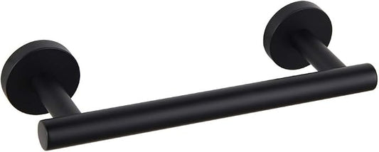 GERZWY 9-Inch Small Kitchen Towel Bar SUS 304 Stainless Steel Cabinet Hand Towel Bar Wall Mounted Bathroom Organizer Matte Black AG1101C23-BK