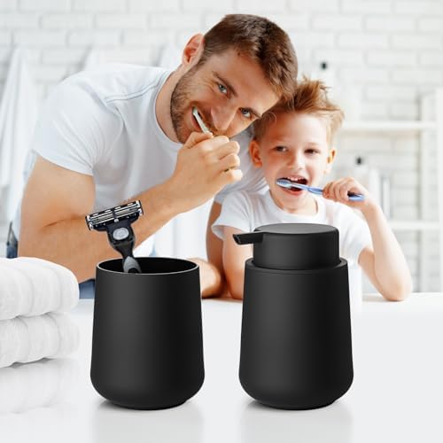 Matte Black Bathroom Toothbrush Holder Set