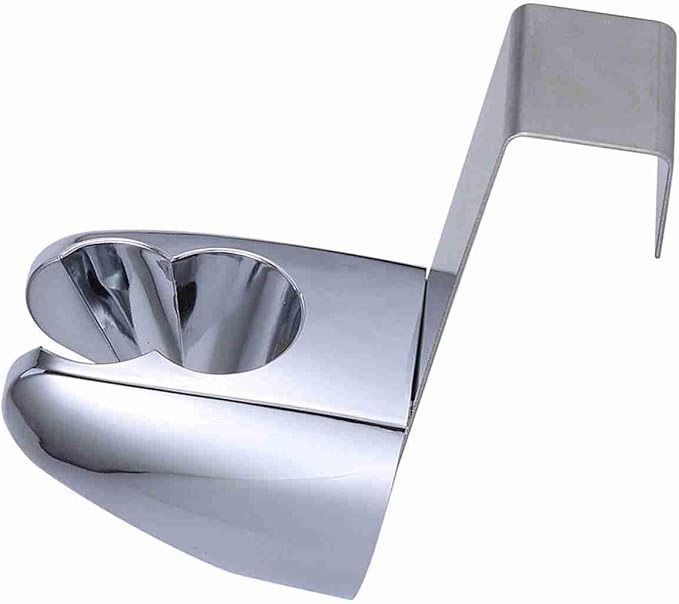 Bidet Sprayer Holder and Shower Head Stand Pack of 2 Wall Mounted Two Position Bracket, Stainless Steel and ABS Reusable for Hand Shower and Toilet