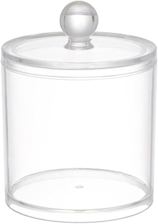 1 Pack Acrylic Qtip Holder Dispenser,Canisters Apothecary Jar Set,12 oz