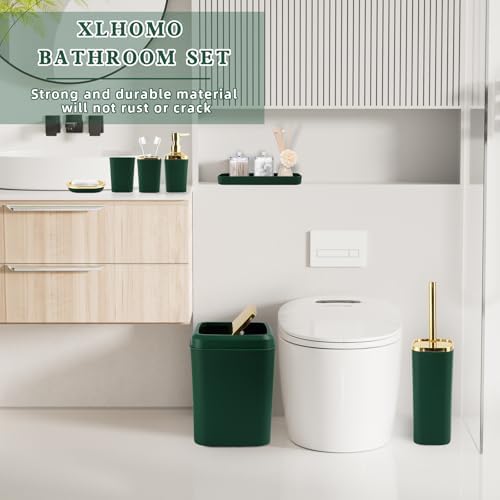 XLHOMO Green Bathroom Set, 9PC Bathroom Set, Bathroom Accessories Set