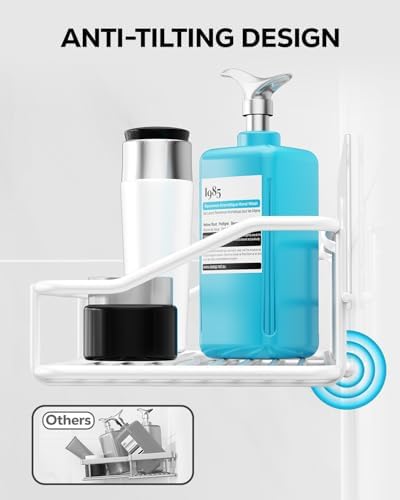 Nieifi Shower Caddy Adhesive, Shower Shelves, Shampoo Holder for Bathroom