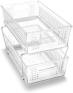 madesmart Premium Two Tier Organizer, Clear