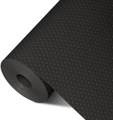 Shelf Liners 27 inch x 20 ft Shelf Liners for Kitchen cabinets nonstick Shelf Lining Drawer Mats EVA Protector for Cupboard (Black,27 inch x 20 ft)