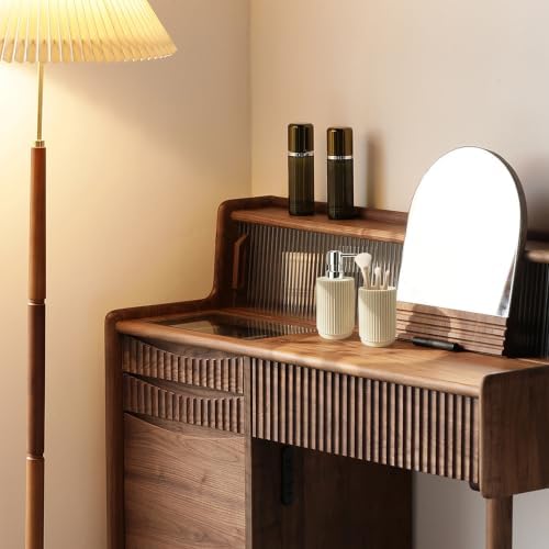 2Pcs Beige Bathroom Set, Striped Resin Soap & Toothbrush Holder, Boho