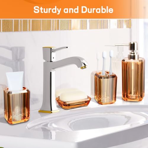 Bathroom Accessories Set – 4-Piece Premium Acrylic Bathroom Set