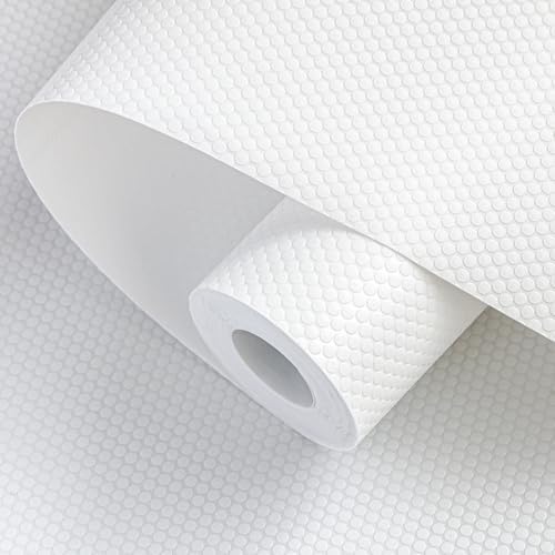 Shelf Liners 27 inch x 20 ft Shelf Liners for Kitchen cabinets nonstick Shelf Lining Drawer Mats EVA Protector for Cupboard (White,27 inch x 20 ft)