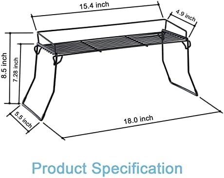 JUNCHU CHERRY Metal The Sink Vanity Organizer 2 Pack, Bathroom or Kitchen Sink Organizer, Feminine Products Organizer (2 Black)