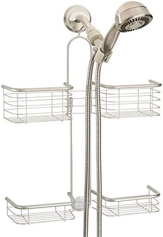 iDesign Hanging Handheld Shower Hose Caddy, Satin