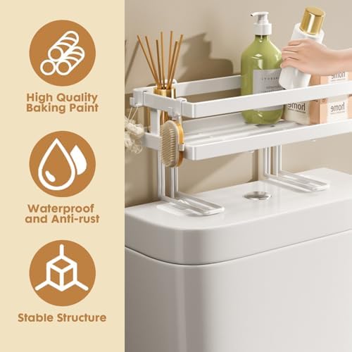 ShellKingdom Over the Toilet Storage Shelf, Toilet Paper Holder Stand Rack