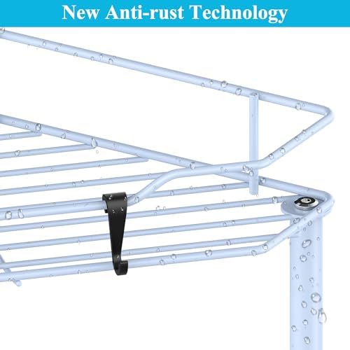 HuggieGems Metal Floor Standing Corner Shower Caddy, Blue, 3 Tier