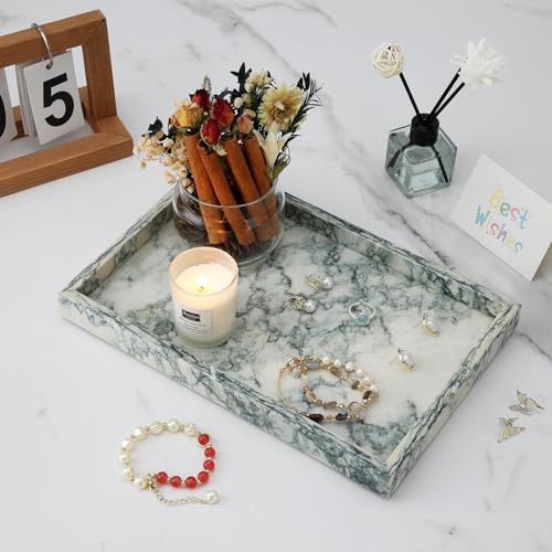 Marble Bathroom Tray,Pure Natural Vanity Tray