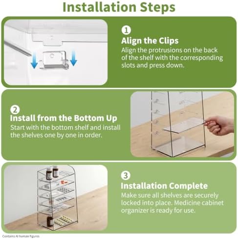 6-Tier Medicine Cabinet Makeup Organizer