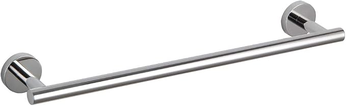 GERZWY 18-Inch Bathroom Single Towel Bar Stainless Steel Bath Towel Rack Contemporary Style Wall Mount, Polished Finish AG1101C45-JG