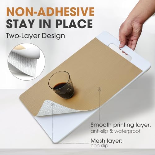 Drawer and Shelf Liner for Kitchen Cabinets, Beige, 12IN X 10FT