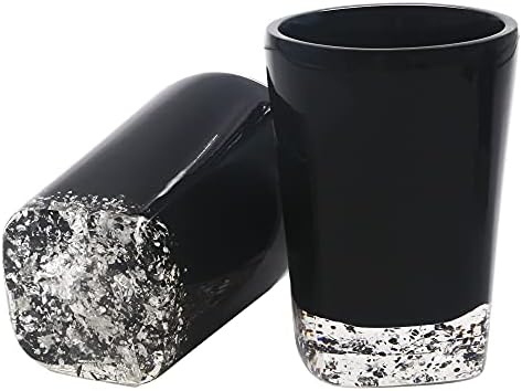 Resin Soap Dish, Soap Dispenser, Toothbrush Holder & Tumbler Bathroom Accessory 5 Piece Set (Black)