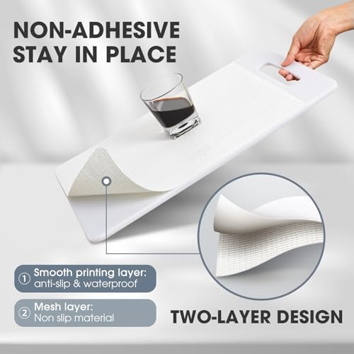 Drawer and Shelf Liner for Kitchen Cabinets, White, 24IN X 30FT