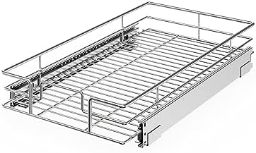 ROOMTEC Pull Out Cabinet Organizer(11" W x 21" D),Heavy Duty Slide Out Shelves,Pull out Drawers for Kitchen Cabinet,Base Cabinet Organization for Home, Kitchen, Bathroom