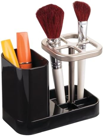 iDesign Toothbrush Holder, Black/Matte Satin