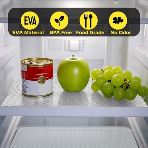 Refrigerator Liner, Waterproof Shelf and Drawer Liners for Kitchen Cabinet