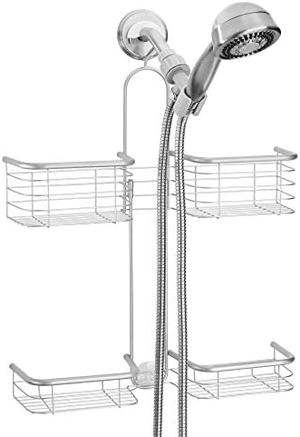 iDesign Hanging Handheld Shower Hose Caddy, Chrome