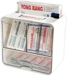 Bandages Storage Organizer, White, Plastic