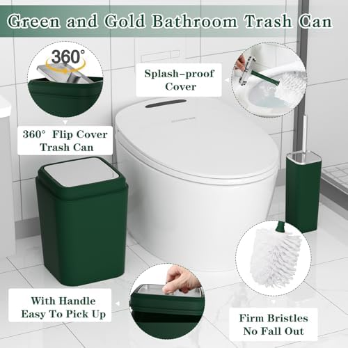 XLHOMO Bathroom Set, Green Bathroom Set, 9PC Bathroom Accessory Set