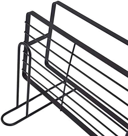 Bathroom Toilet Tank Storage Rack No Drill Iron Toilet Organizer Shelf Space Saving Black Toilet Storage Stand for Home Washroom