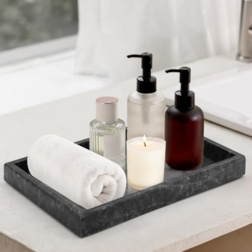 Marble Bathroom Tray,Pure Natural Vanity Tray,﻿