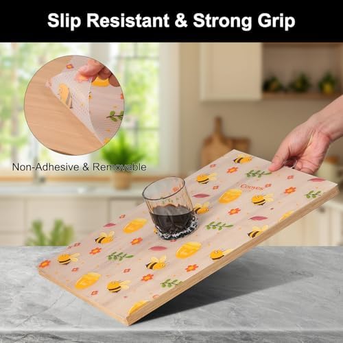 Cooyes Shelf Liner Non-Adhesive Cabinet Drawer Liner for Kitchen 23.6"x236"
