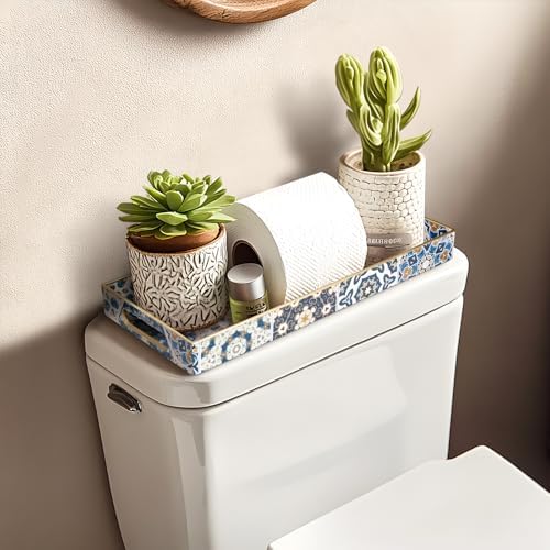 MAONAME Plastic Bathroom Vanity for Countertop, Narrow Decorative Trays