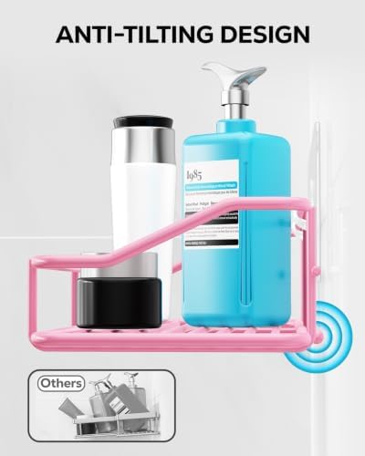 Nieifi Shower Caddy Adhesive, Shower Shelves, Shampoo Holder for Bathroom