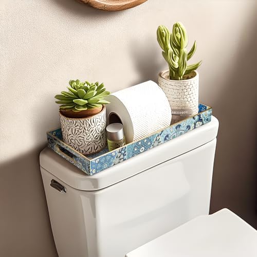 MAONAME Plastic Bathroom Vanity for Countertop, Narrow Decorative Trays
