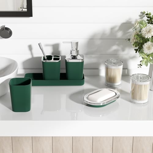 XLHOMO Bathroom Set, Green Bathroom Set, 9PC Bathroom Accessory Set