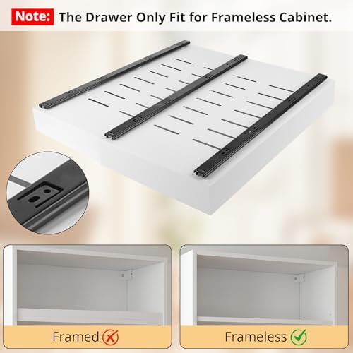 DOMNIU 4 Pack Pull Out Cabinet Organizers Expandable Width (12.4''-20.27'')