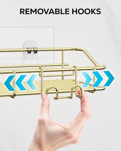 Nieifi Shower Caddy Adhesive, Shower Shelves, Shampoo Holder for Bathroom