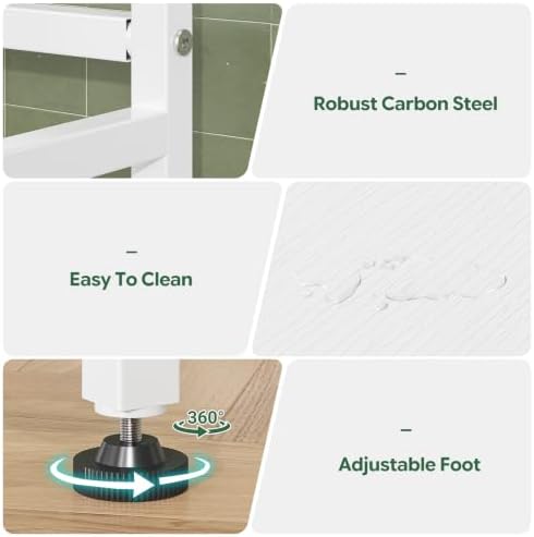 Simple Trending 2-Tier Over The Toilet Storage with 2 Fabric Drawers
