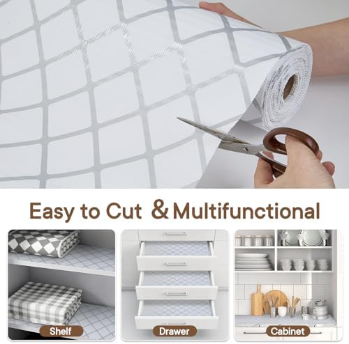 Shelf and Drawer Liner for Kitchen Cabinet Non-Adhesive Non Slip