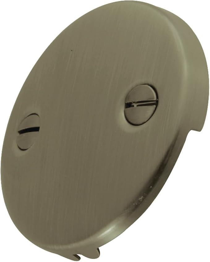 Kingston Brass DTT103 Bathtub Overflow Plate, Antique Brass