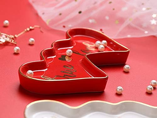 Stephanie Imports Ceramic Trinket Plate and Decorative Jewelry Dish (True Love)