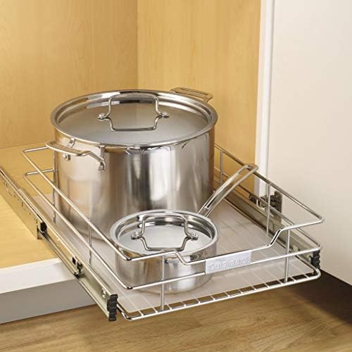 CUISINART 14" Sliding Cabinet Organizer, Chrome Finish