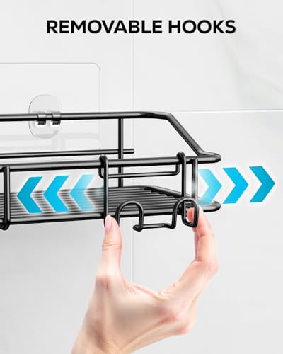 Nieifi Shower Caddy Adhesive, Shower Shelves, Shampoo Holder for Bathroom