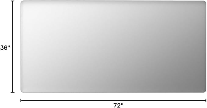 LOAAO 72X36 Inch Brushed Nickel Bathroom Mirror, Rounded Rectangle Silver Metal Frame Mirror, Brushed Nickel, Anti-Rust, Shatter Proof, Hangs Horizontally or Vertically | Rounded Rectangle, Silver Metal Frame, Anti-Rust, Tempered Glass, Hangs Horizonta...