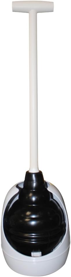 Korky 95-4A Beehive Max Universal Toilet Plunger and Holder - Fits all Old and New Toilets - Powerful Plunge - Easy Grip T-Handle - Made in USA