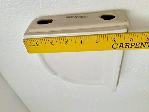 Bright White Ceramic Corner Shower Shelf Ledge Soap Tray Arctic White Daltile Color 0190 Medium 7.5 inch
