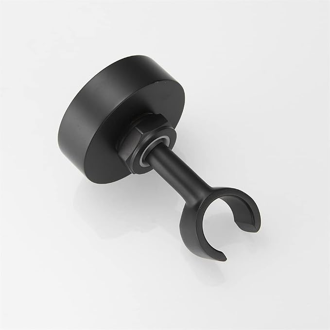 Shower Head Holder Handheld Shower Wand Holder Shower Handle Holder Wall Mount,Shower Sprayer Holder Brass RV Shower Adjustable Bidet Spray Head Holder Showerhead Holder,Matte Black