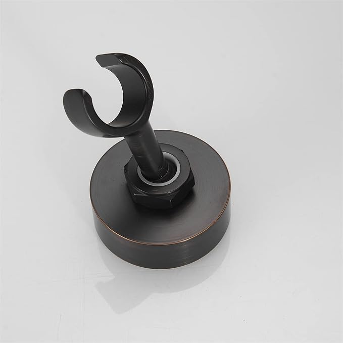 Brass Oil Rubbed Bronze Shower Wand Holder - Adjustable Bidet Sprayer, Wall Mount, RV Shower Head Holder